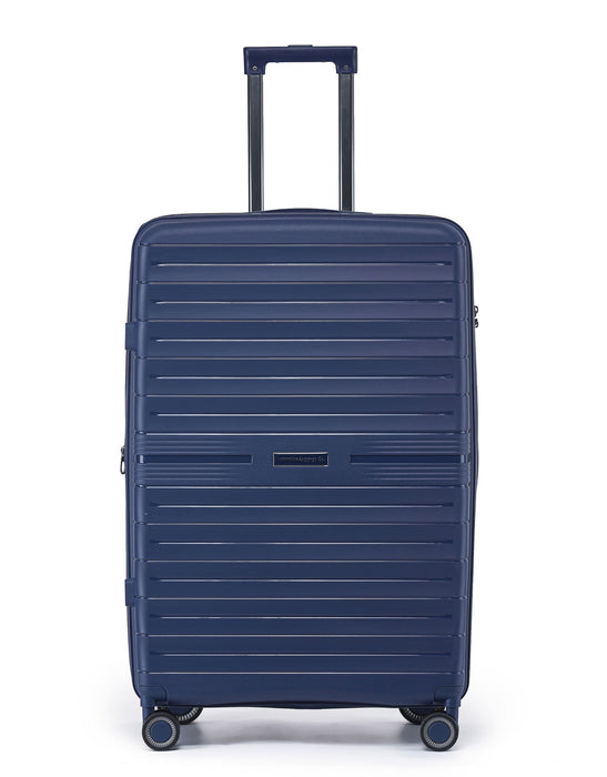 Aus Luggage Voyager 78cm Large Hard Suitcase - Navy