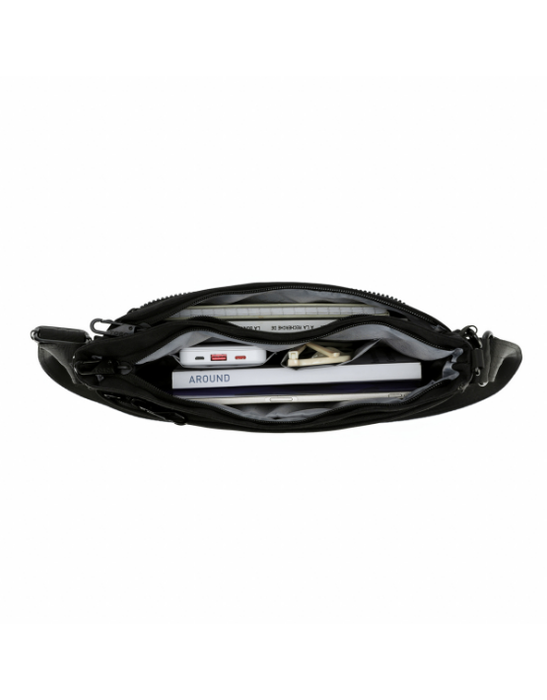 Anti-Theft Square Shoulder Bag - Mono Black