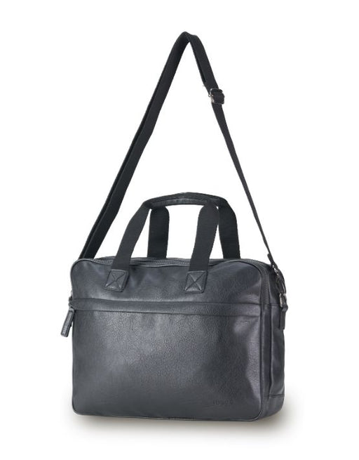 Vegan Leather Black Satchel