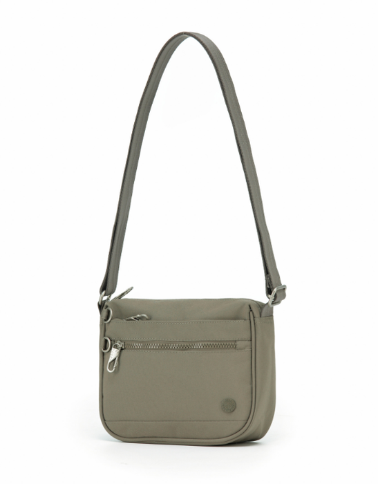 Anti-Theft Cross Body Shoulder Bag- Taupe