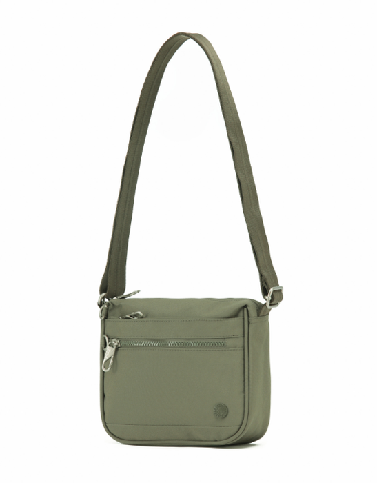 Anti-Theft Cross Body Shoulder Bag - Khaki