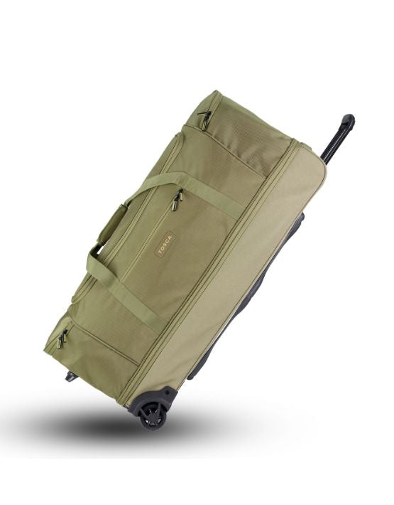Large 85cm Khaki Split Compartment Wheel Bag