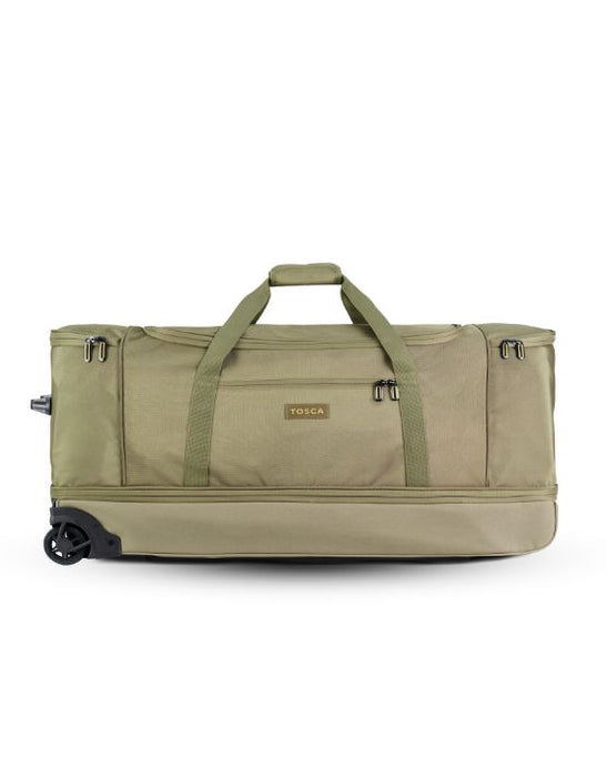 Large 85cm Split Compartment Wheel Bag - Khaki