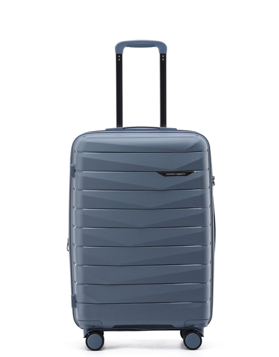 Aus Luggage Pilot 65cm Medium Hard Suitcase - Slate
