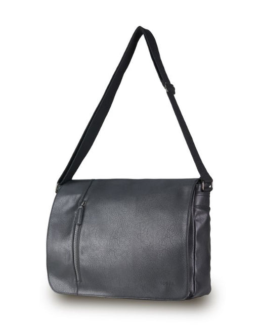 Vegan Leather Black Satchel