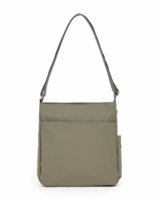 Anti-Theft Square Shoulder Bag - Taupe