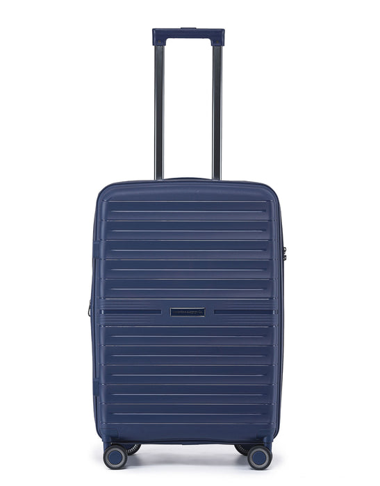 Aus Luggage Voyager 66cm Medium Hard Suitcase - Navy