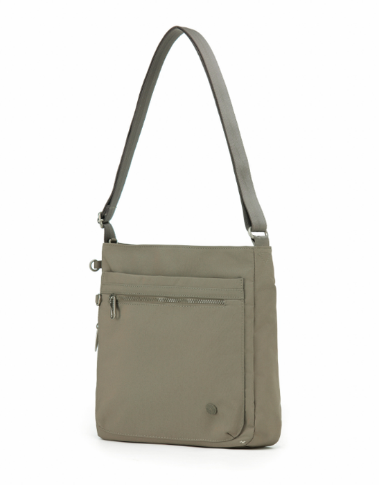Anti-Theft Square Shoulder Bag - Taupe