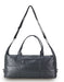 Vegan Leather Large Black Duffle Bag