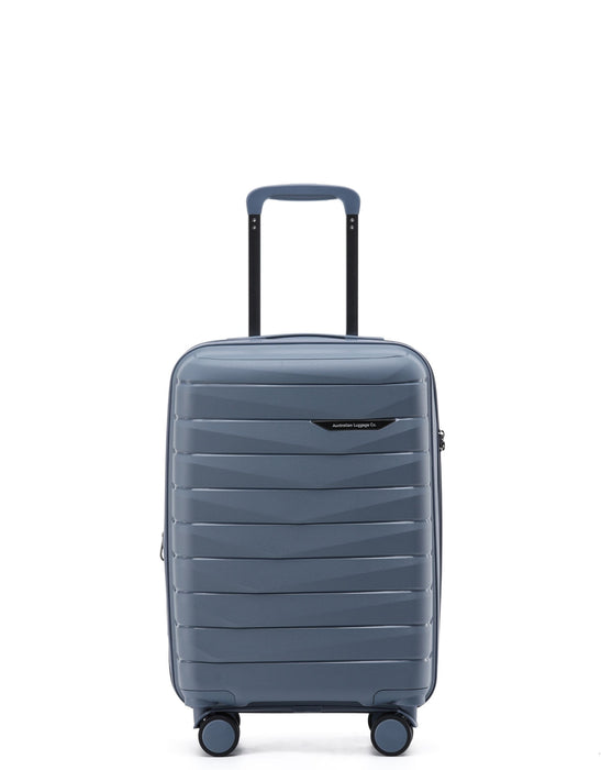 Aus Luggage Pilot 55cm Small Hard Carry On - Slate