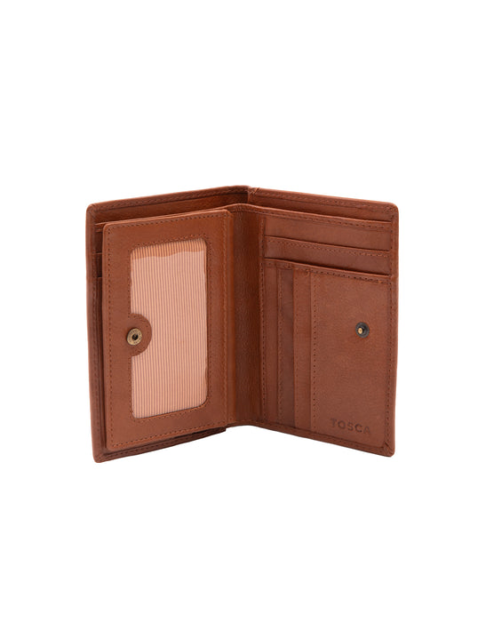 Soft Leather Card Holder Wallet - Tan