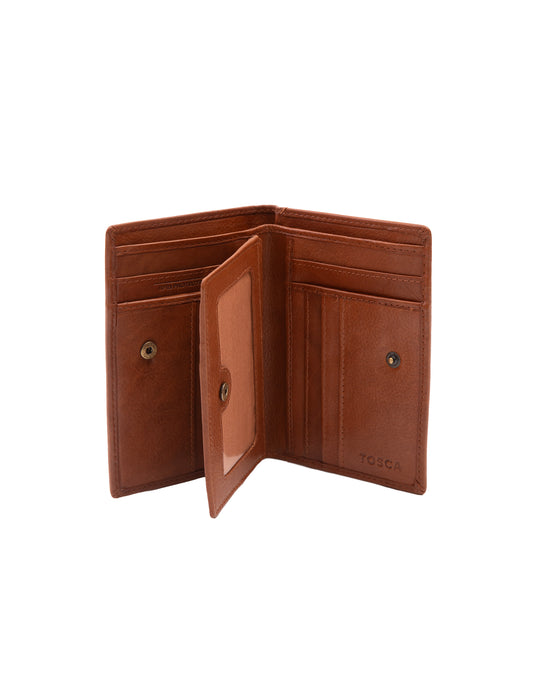 Soft Leather Card Holder Wallet - Tan