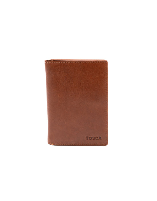 Soft Leather Card Holder Wallet - Tan