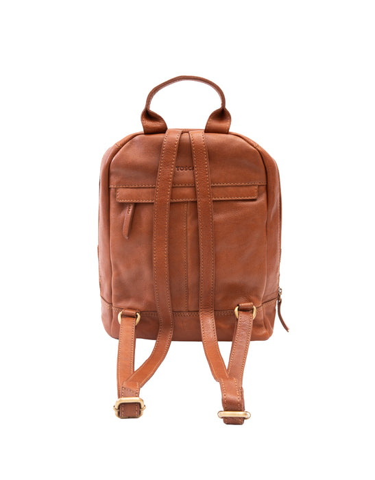 Leather Backpack - Tan