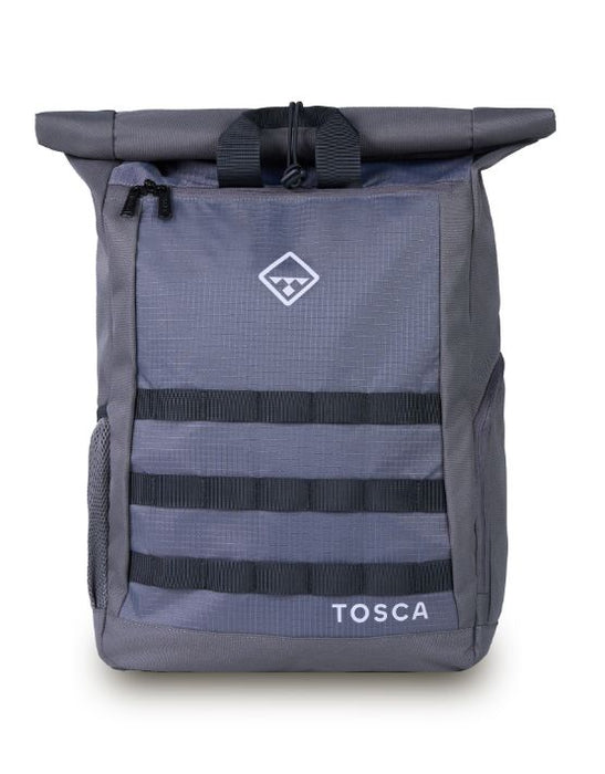 Roll Top Backpack - Grey