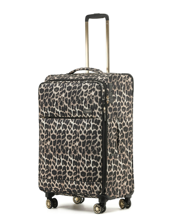 So Lite 67cm Medium Soft Suitcase - Leopard