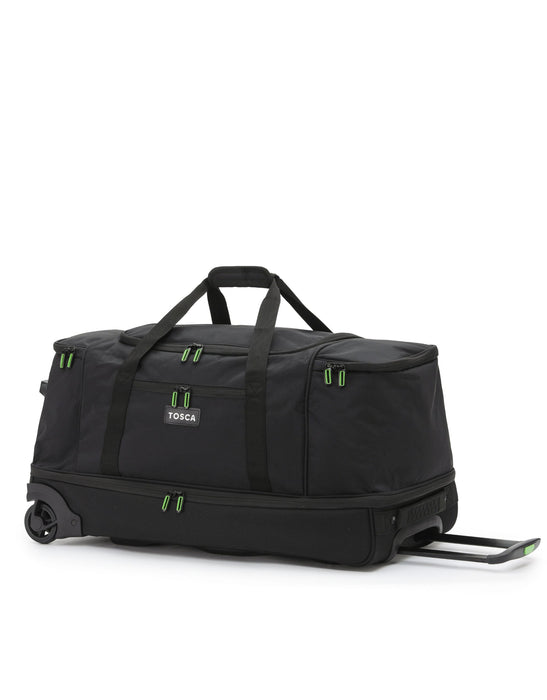Medium 70cm Split Compartment Wheel Bag - Black