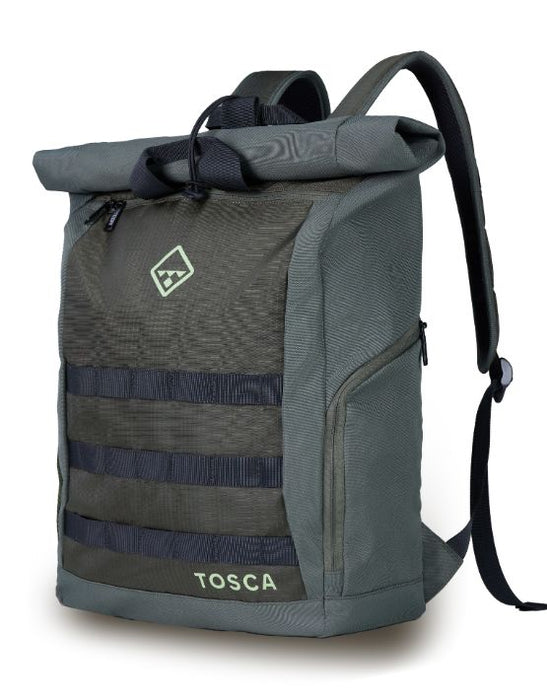 Roll Top Backpack - Khaki