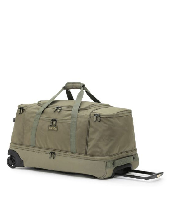 Medium 70cm Split Compartment Wheel Bag - Khaki