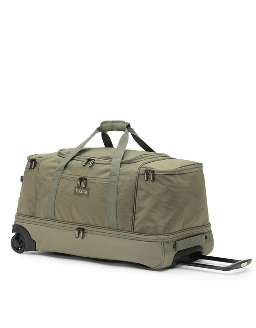 Large 85cm Split Compartment Wheel Bag - Khaki