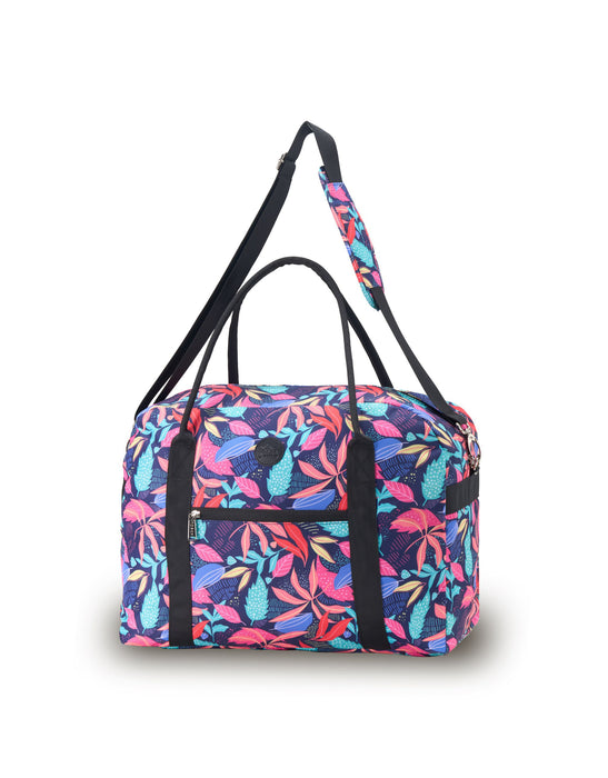 Fashion 50cm Medium Tote Bag - Navy Coral Fern