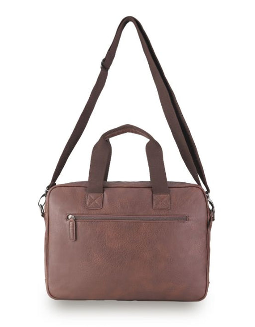 Vegan Leather Chocolate Business Bag