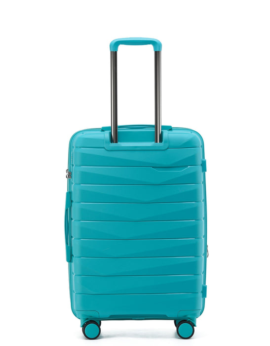 Aus Luggage Pilot 65cm Medium Hard Suitcase - Teal
