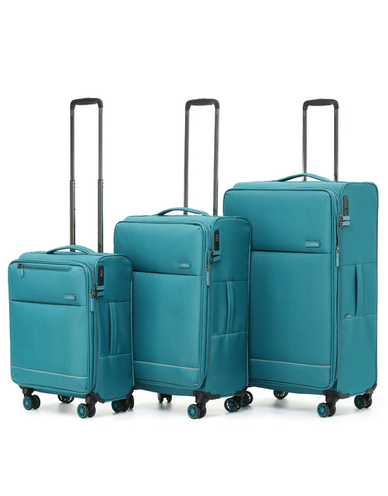 So Lite Soft Suitcase 3 Piece Set - Teal