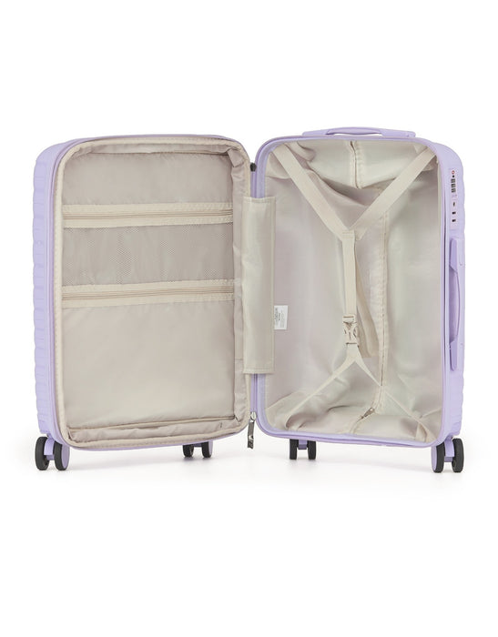 Aus Luggage Astro 65cm Medium Hard Suitcase - Light Purple