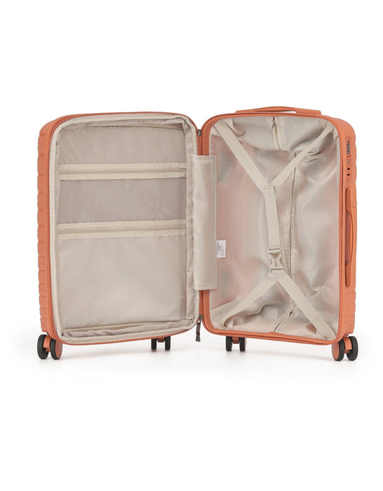 Aus Luggage Astro 65cm Medium Hard Suitcase - Rust