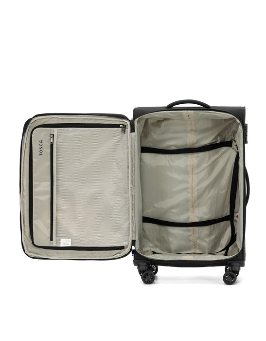 Altitude Soft Suitcase 3 Piece Set - Black