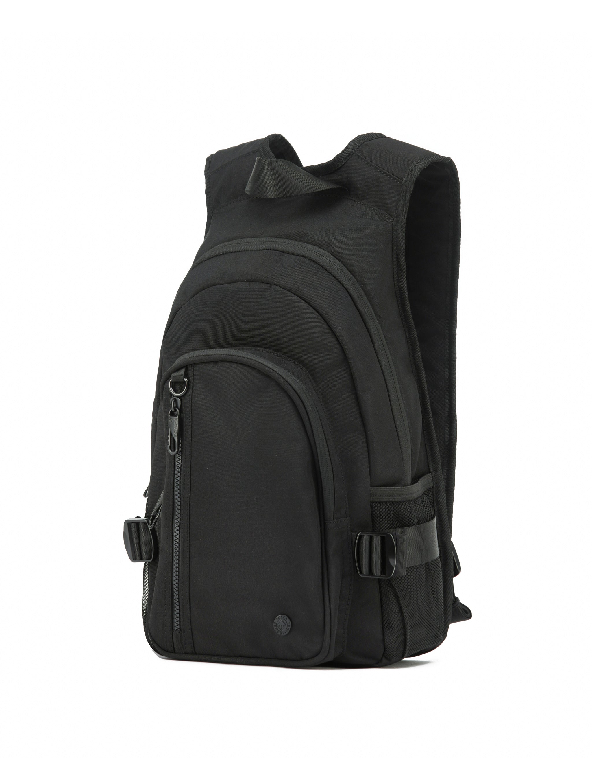 Anti-Theft RFID Blocking Black Zip Backpack