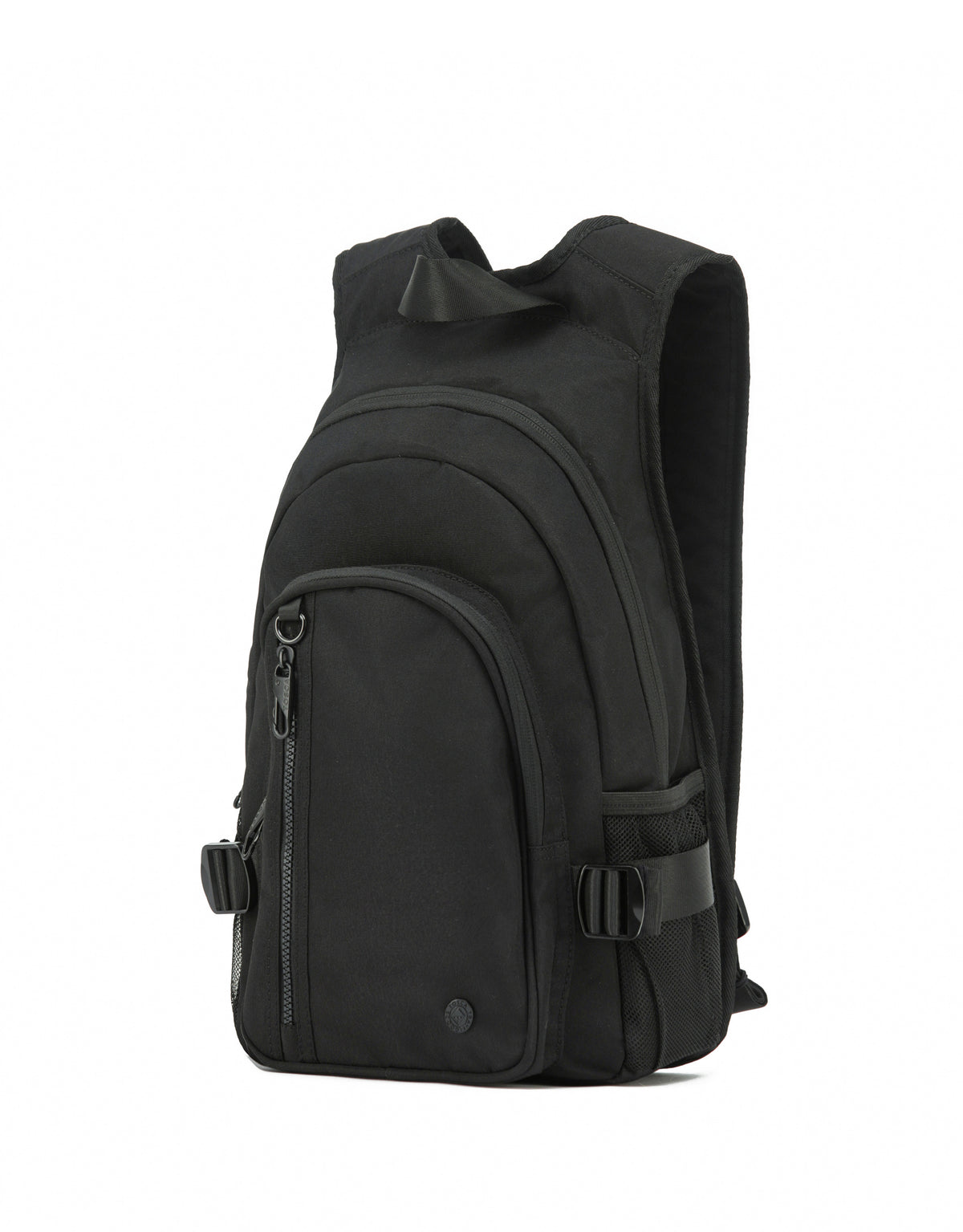 Anti-Theft RFID Blocking Black Zip Backpack