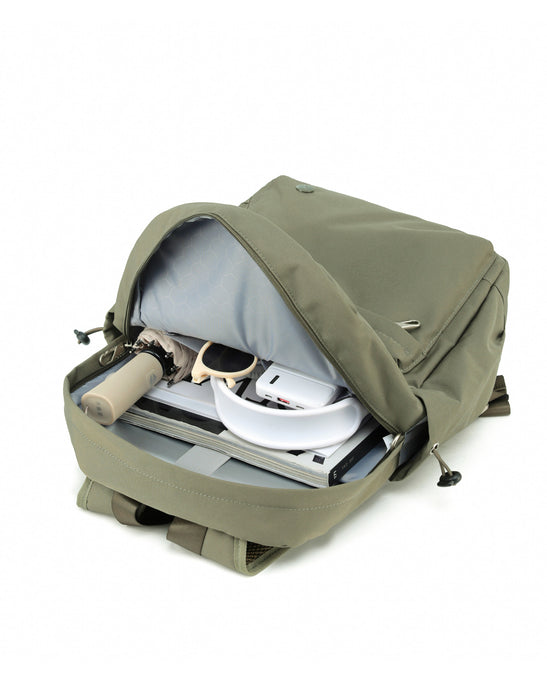 Anti-Theft Large Backpack - Khaki