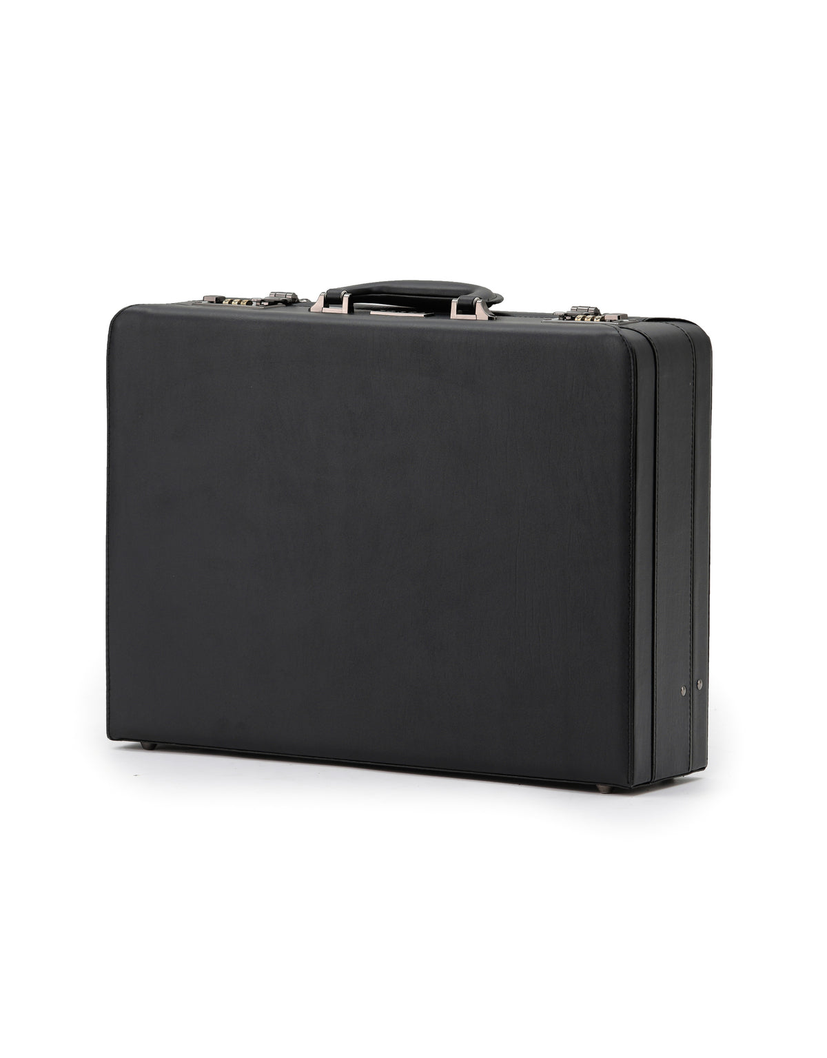 Attache Black PU Leather Hard Business Case