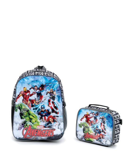 Marvel Avengers Backpack + Cooler Bag - Black/Grey