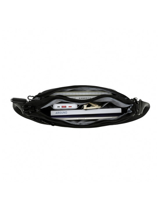 Anti-Theft Square Shoulder Bag - Black