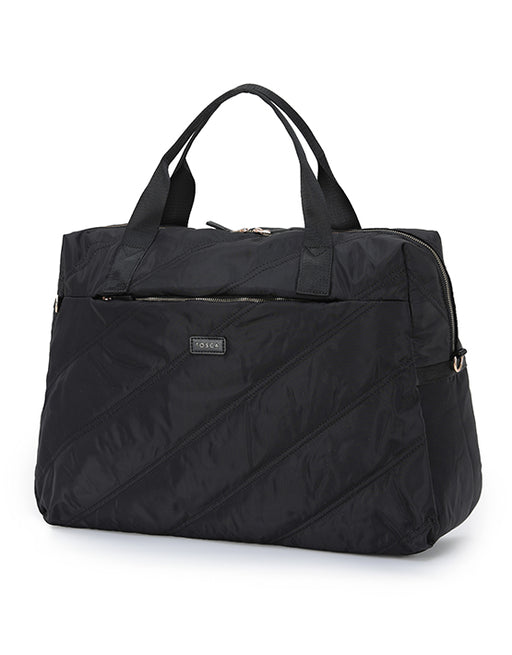 Harlow Black Stitch Tote Bag
