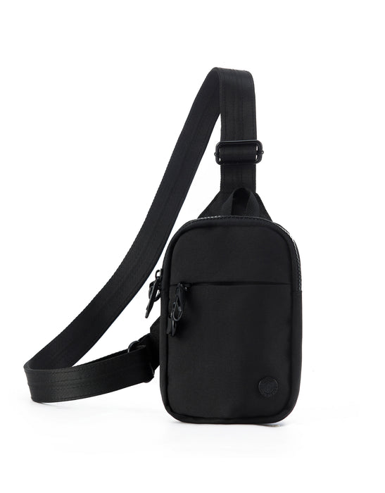 Anti Theft Small Slinger Bag - Black