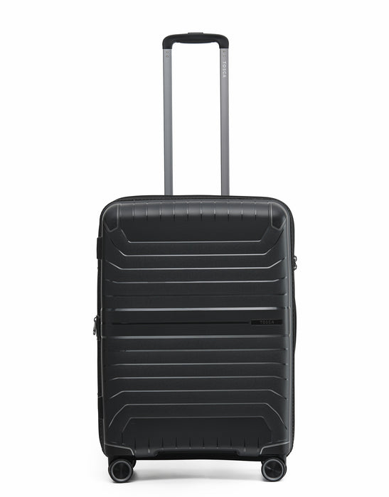 Star Lite 64cm Medium Hard Suitcase - Black