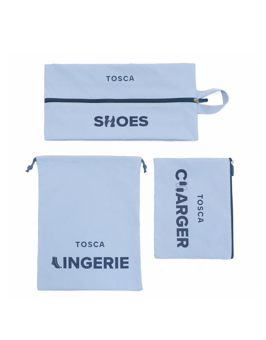 Packing Organiser - Blue Set of 6