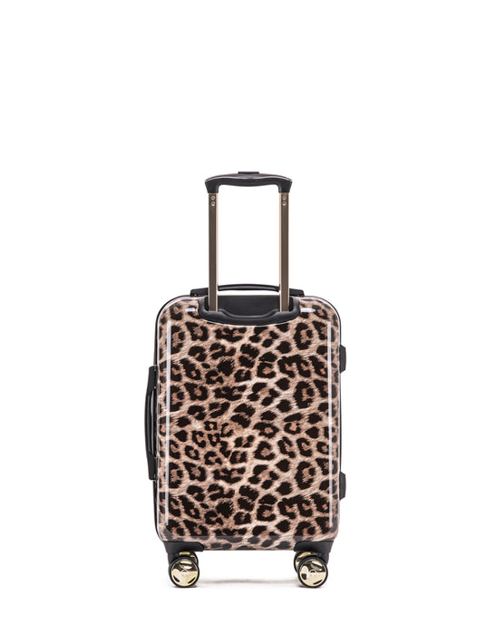 Leopard 55cm Small Hard Carry On Suitcase
