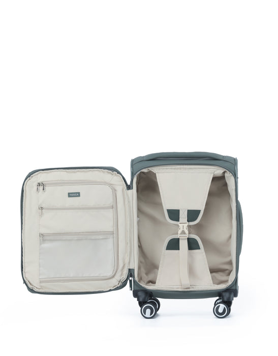 Grange 80cm Large Soft Suitcase - Cypress Green