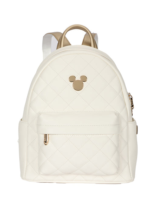 Casual Fashion PU White Mickey Backpack