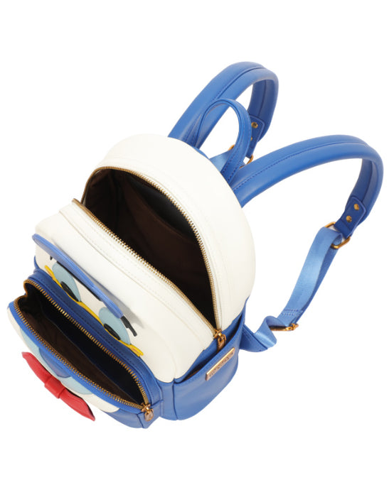 Disney Donald Duck PU Leather Fashion Backpack - Blue