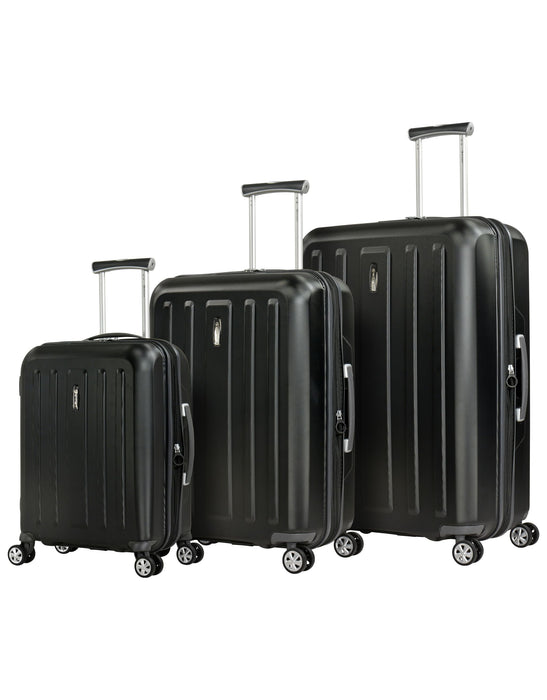 Eminent Kapstadt Hard Suitcase 3 Piece Set - Black