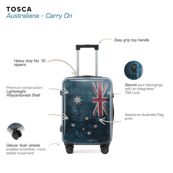 Australiana 76cm Large Hard Suitcase