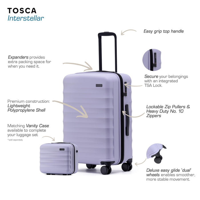 Interstellar 2.0 67cm Medium Hard Suitcase - Lavender