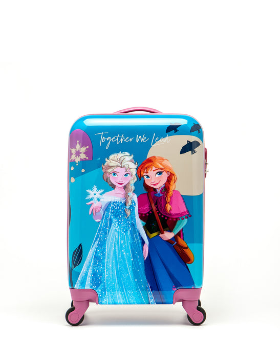 Disney Frozen 50cm Small Hard Carry On - Blue / Pink