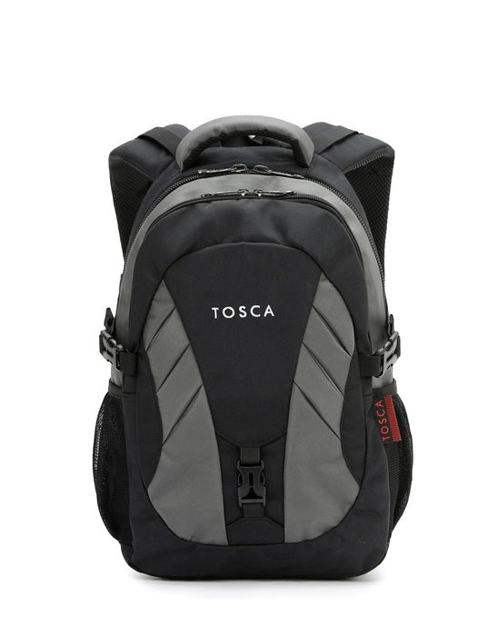 42cm Casual Backpack - Black/Grey